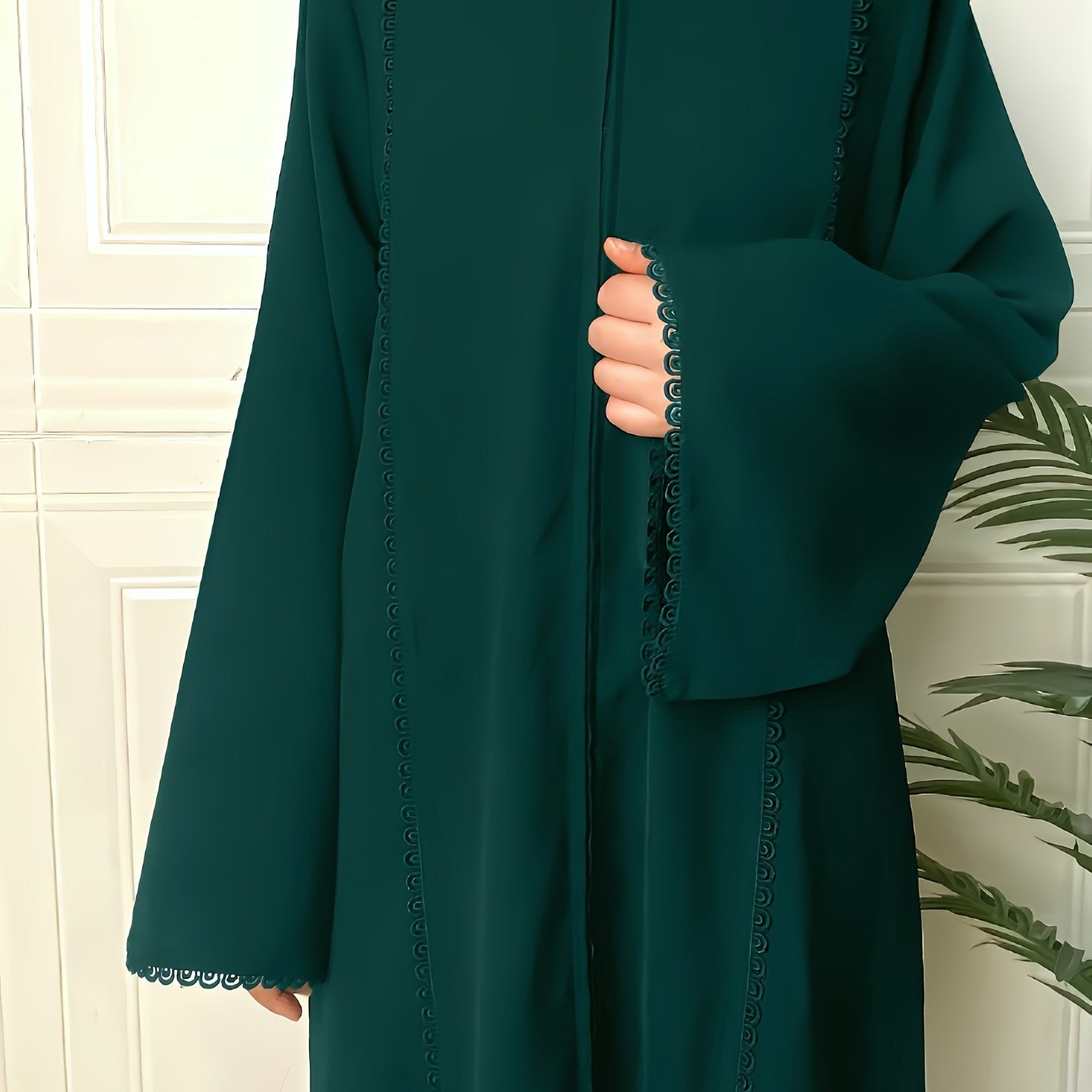 Elegant Long Sleeve Maxi Kaftan Dress -ticated Evening Wear'/MH