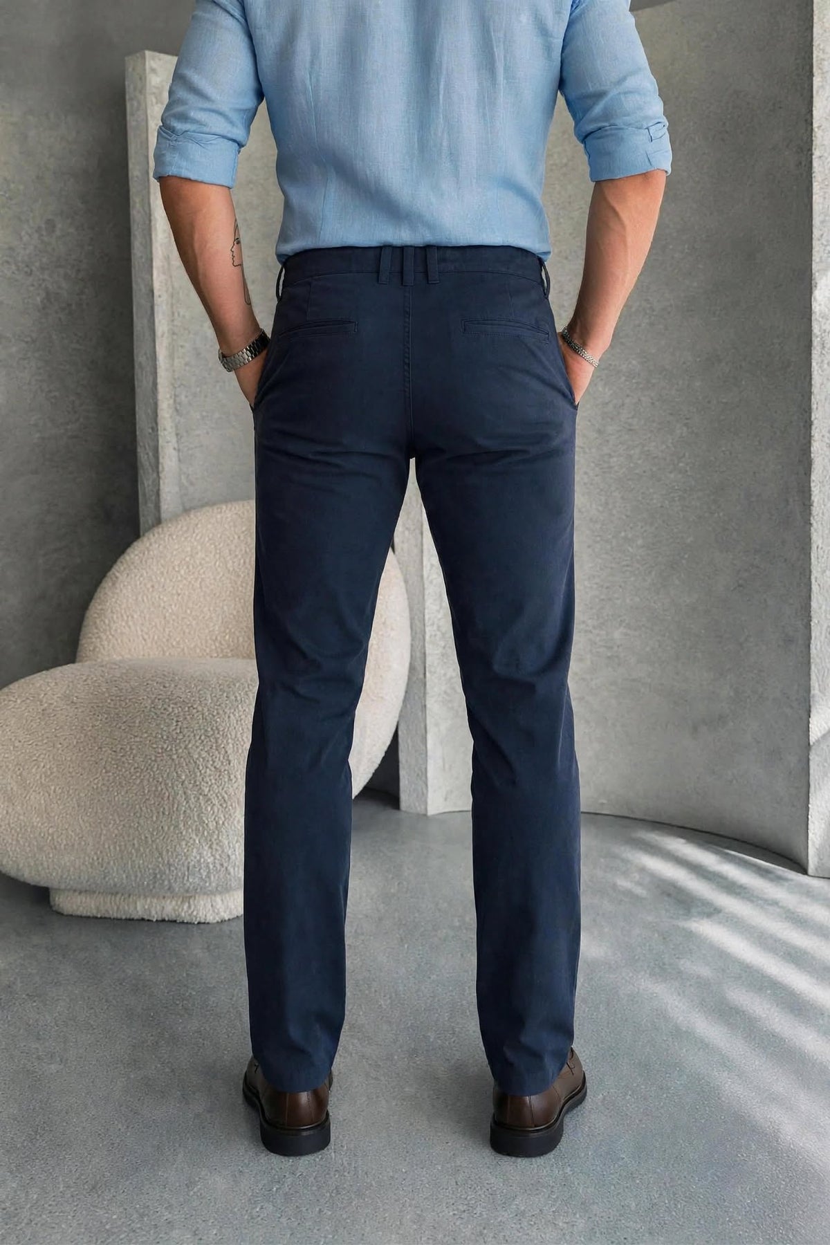 Men’s Old-Money Comfort-Fit 5 Colors Chino Pants | Sizes 30"-38" | Casual Trousers with Pockets | MH