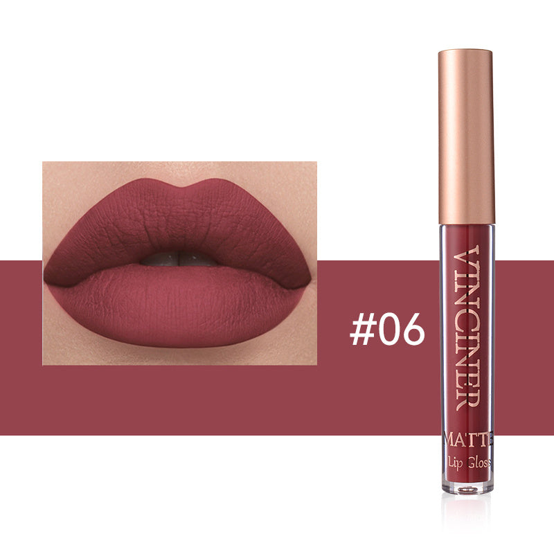 12 colors Matte Velvet Lip Glaze - Long Lasting, Waterproof, Non-Sticky.