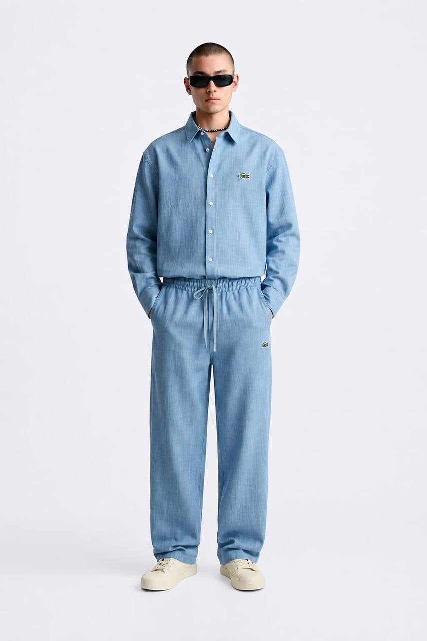 Men’s Premium Rich Linen Co-ord Set | Full Sleeve Shirt & Wide Leg Trouser | Luxury Seeta Set | M–XXL