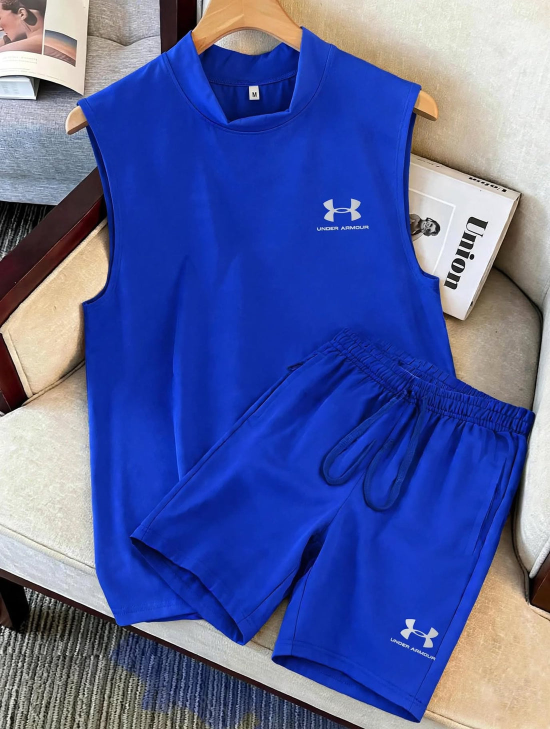Men's Oversized Muscle Tee & Shorts Set | Breathable Gym Coord - 8 Colors | Sizes M-XXL |MH