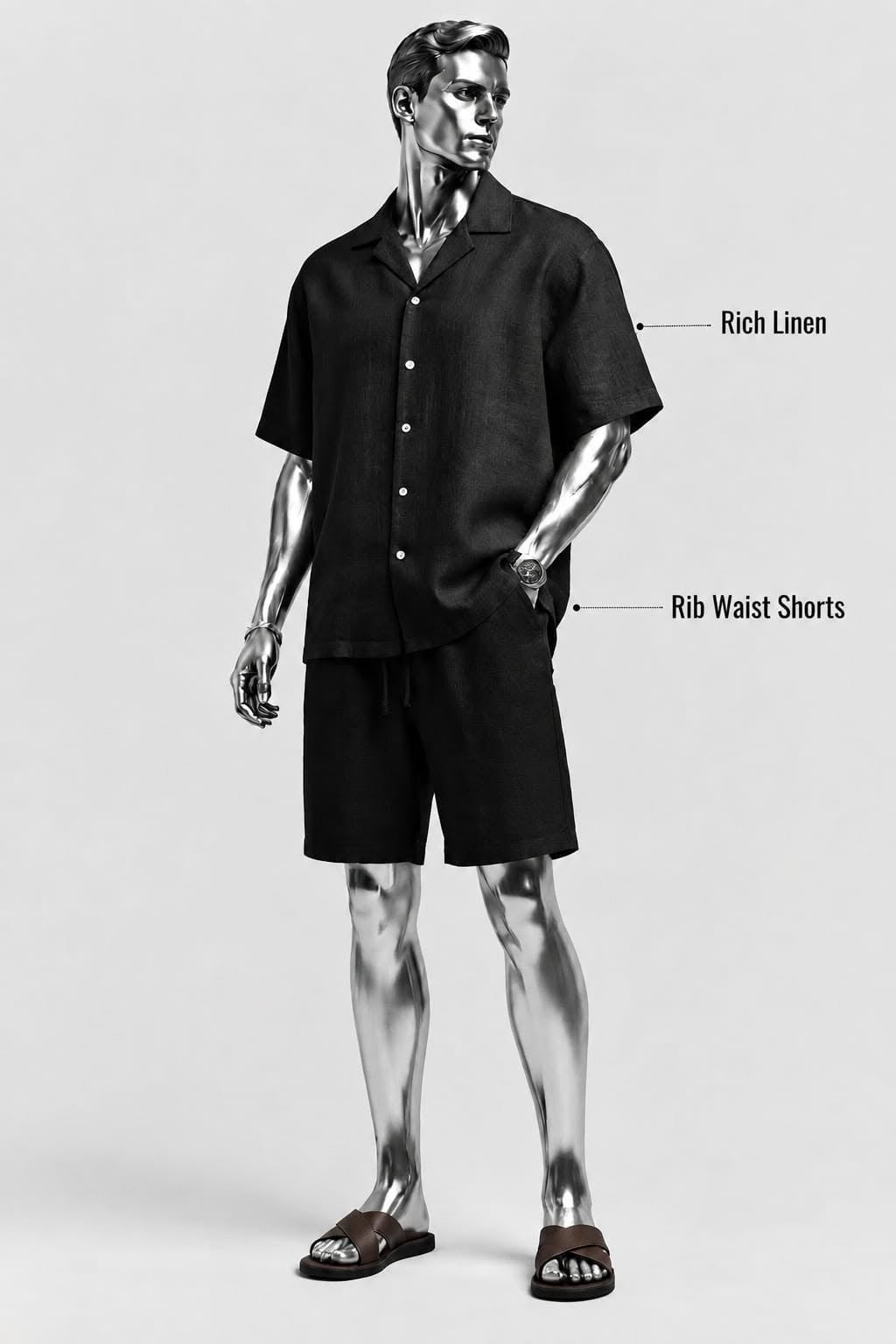 Men’s Premium Linen Half Sleeve Shirt & Shorts Co-ord Set | Resort Wear | Vacation Outfit | M–XXL