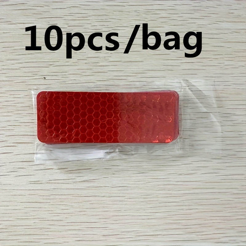 10pcs Car Night Safety Warning Multifunctional Reflective Stickers