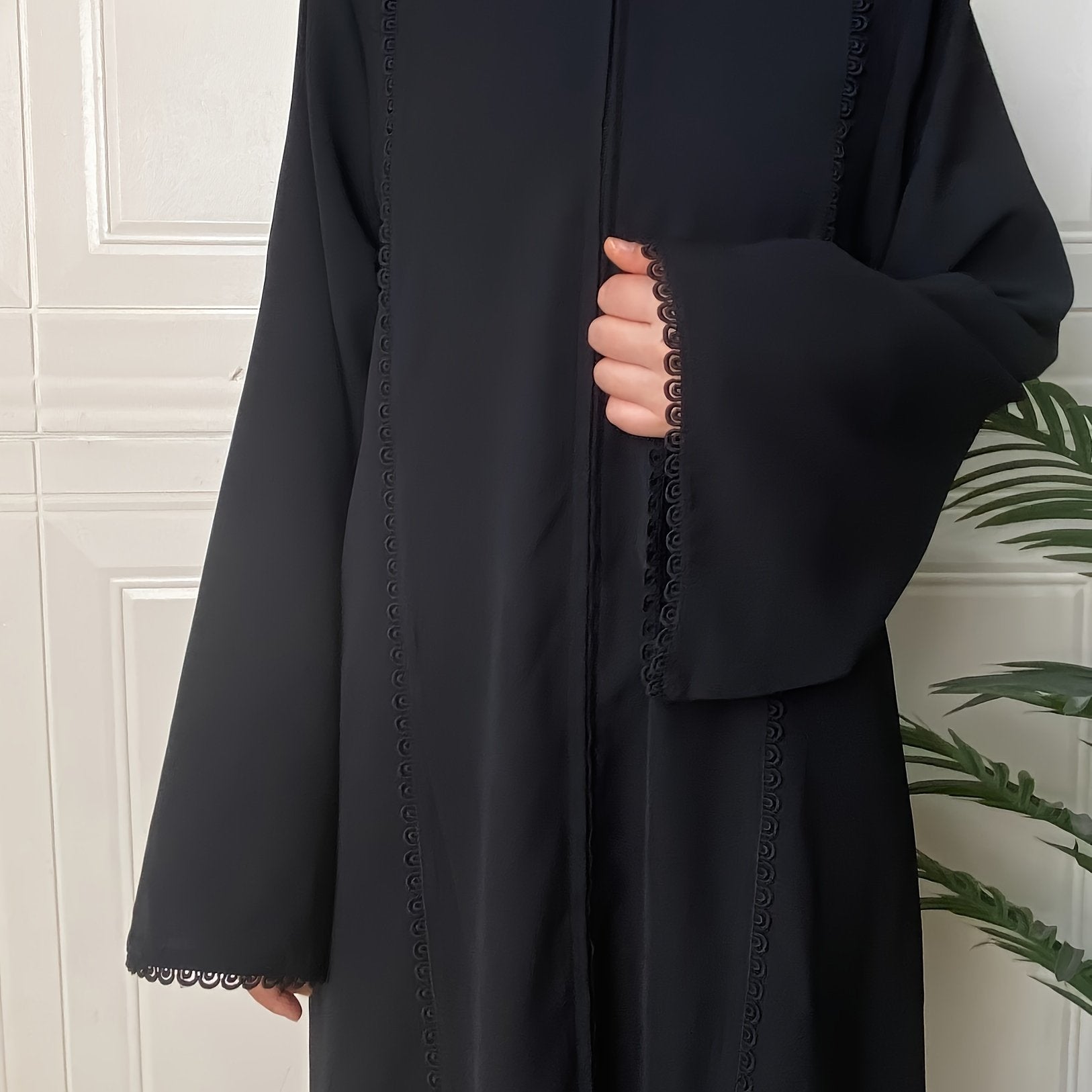 Elegant Long Sleeve Maxi Kaftan Dress -ticated Evening Wear'/MH