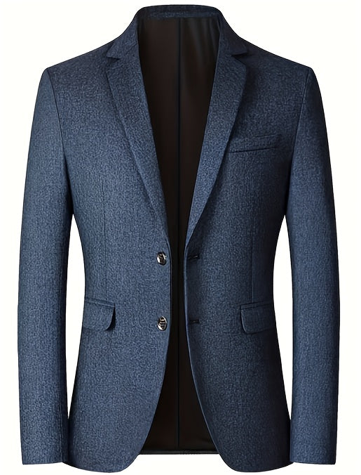 Men's Single-Breasted Blazer, Casual Slim Fit Business Suit Jacket,
