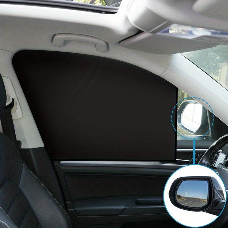 Magnetic Block UV Rays Sunshades for Vehicle Side Windows Set of 4