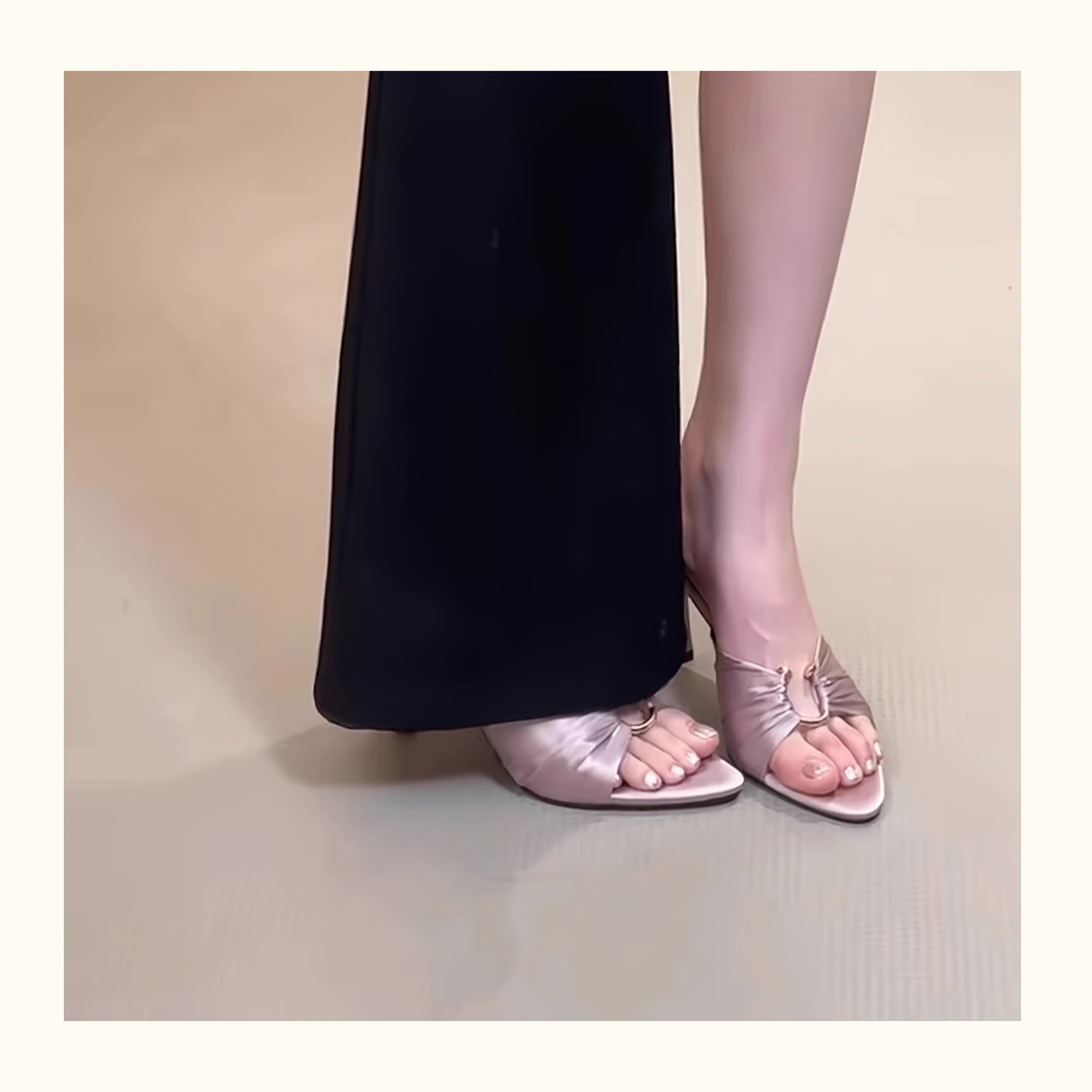 Women's Slip-On Stiletto High Heel Sandals -/MH
