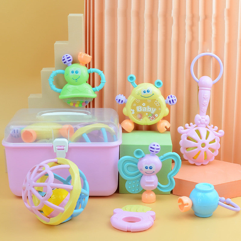 Adorable Neonatal Bell Suit Baby Gift Box - Combined Toy Set for Teeth!