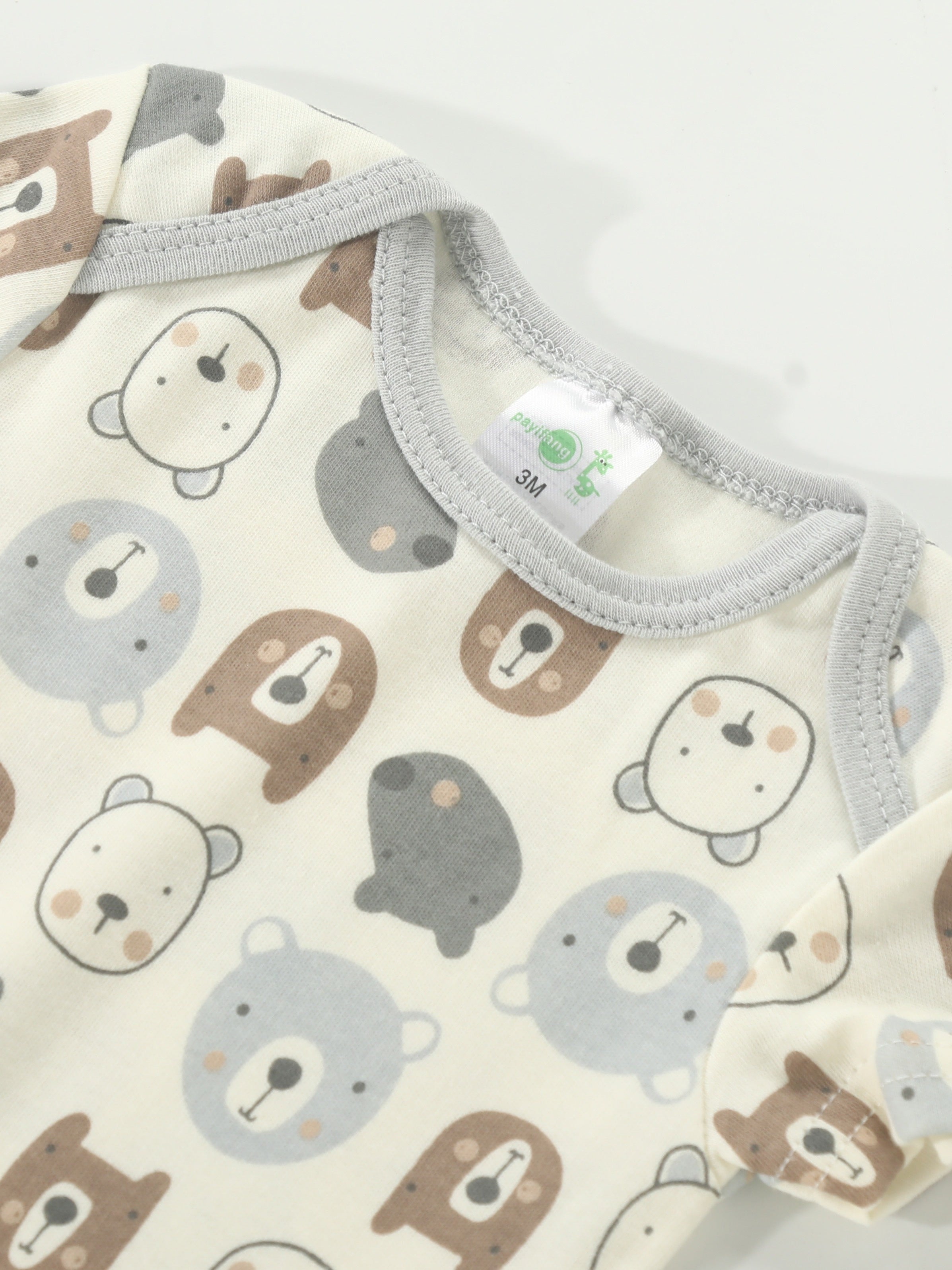 Newborn Baby Short Sleeve One-Piece Suit 4pcs Set .