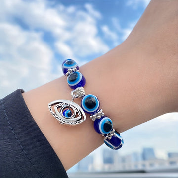 Lucky Evil's Eye Charm Beads Bracelet Protection Jewelry Good Luck Gift