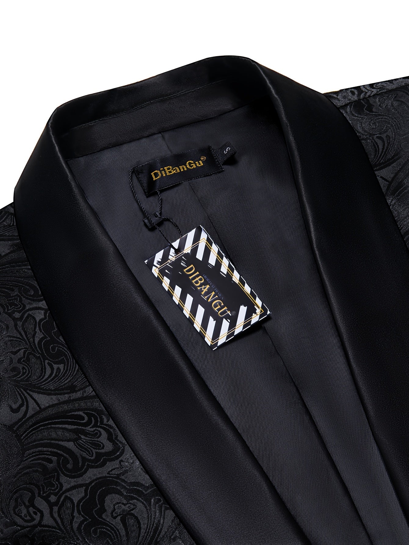 Men's Retro Paisley Pattern Blazer, Chic Elegant One Button.