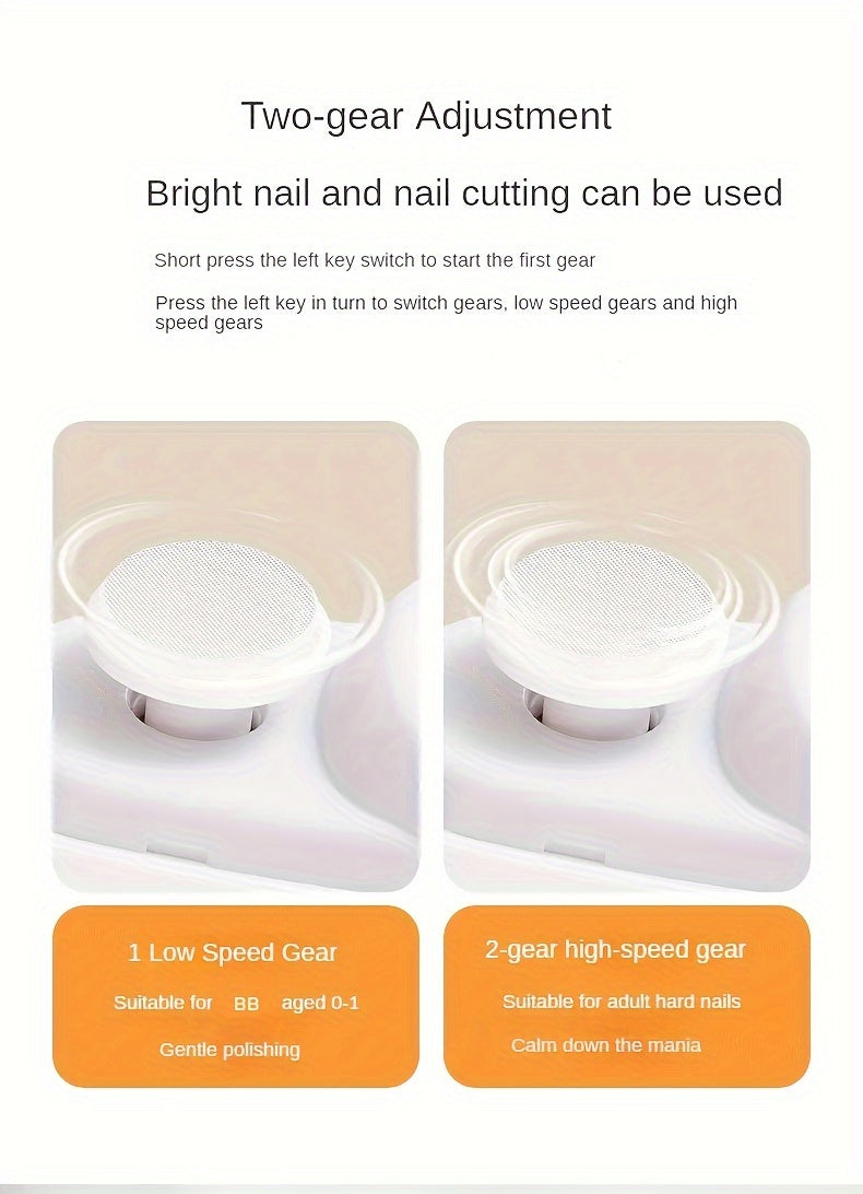 Electric Nail Clipper, Nail Filing, Nail Polishing, Nail Buffing, Nail Shaping, Nail Care Tools, Suitable For Manicure, Nail Care, Nail Tips, Nail Supplies, Etc. Perfect Gift For Friends And Family