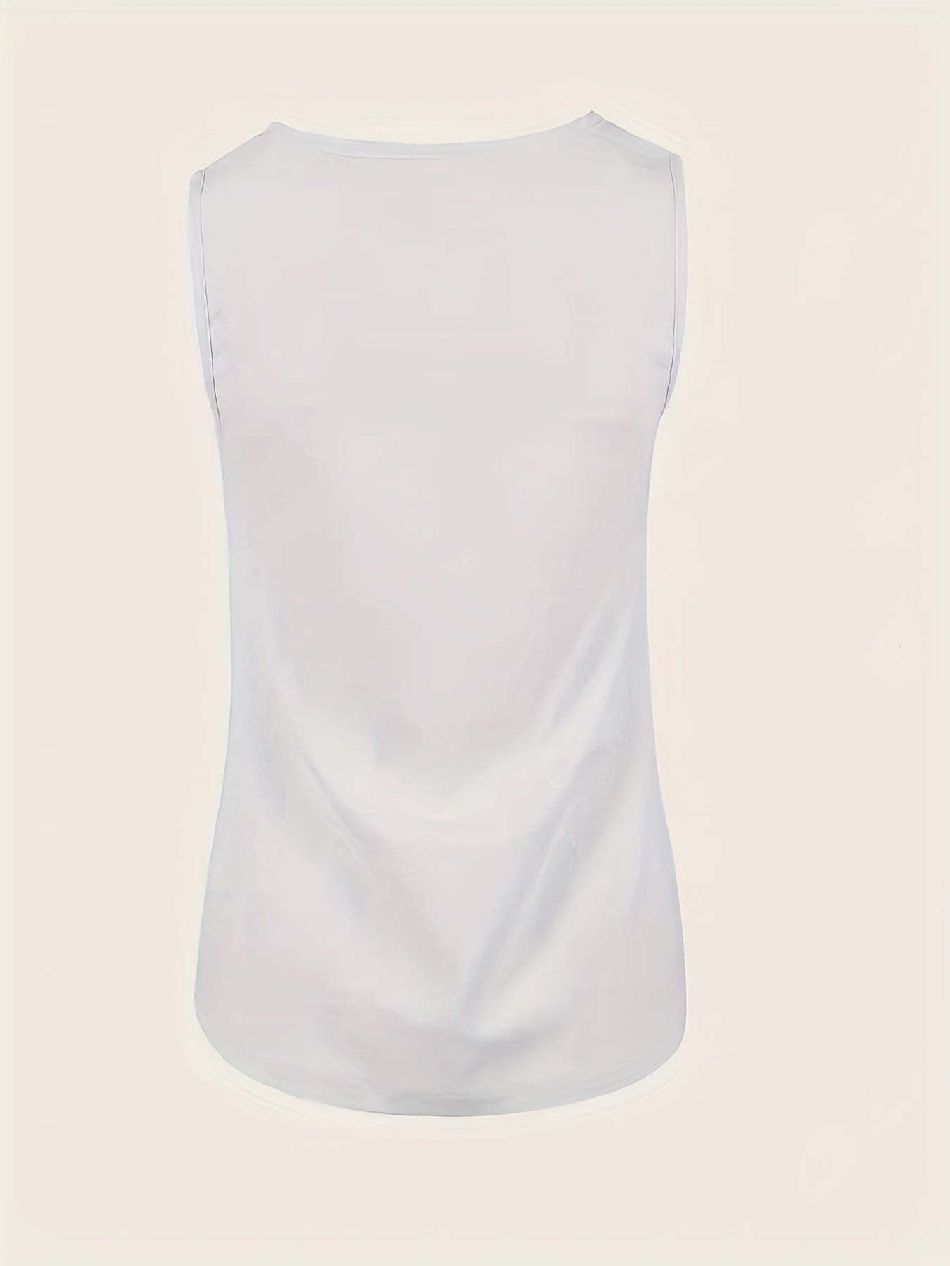Solid Matching Two-piece Set, Casual Sleeveless Tank Top & Loose Pants Outfits, Women's Clothing
