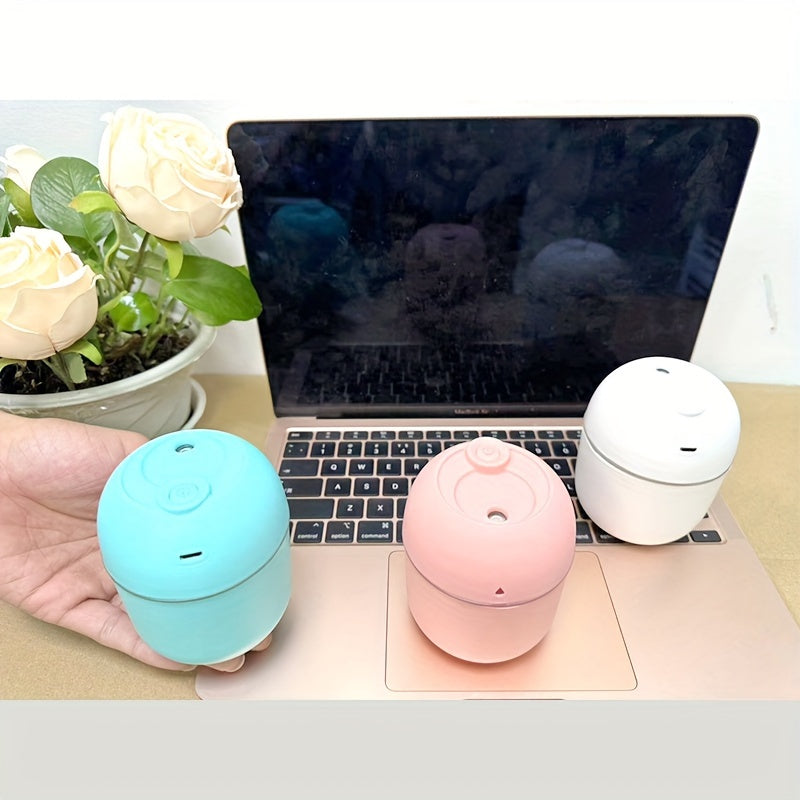 Mini Humidifier - Cool Mist Aroma Diffuser for Car, Office, Bedroom - 220mL Capacity - 2 Mist Modes - Quiet Operation Christmas Gift