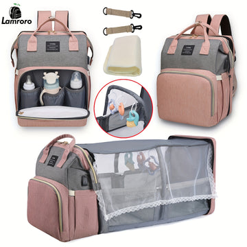 Lamroro The Ultimate Diaper Bag Backpack:, Large Capacity,