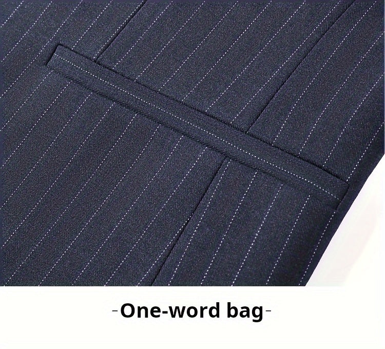 Men's 2-pack Co Ord Set Of Striped Dress Suit.