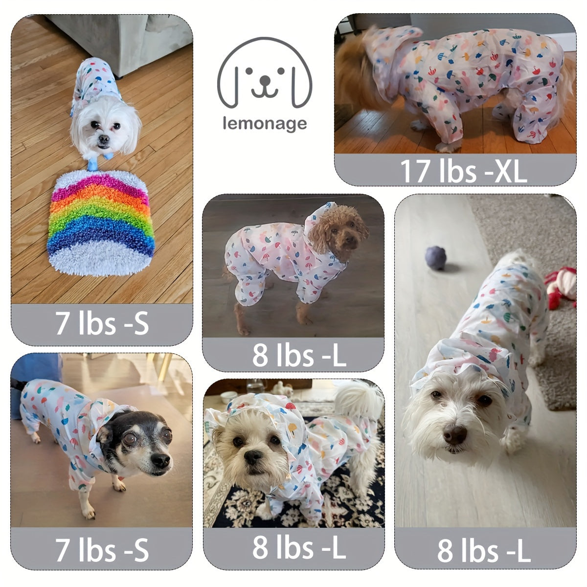 Waterproof Pet Raincoat For Small Dogs - Cute And Functional Outdoor Dog Apparel.