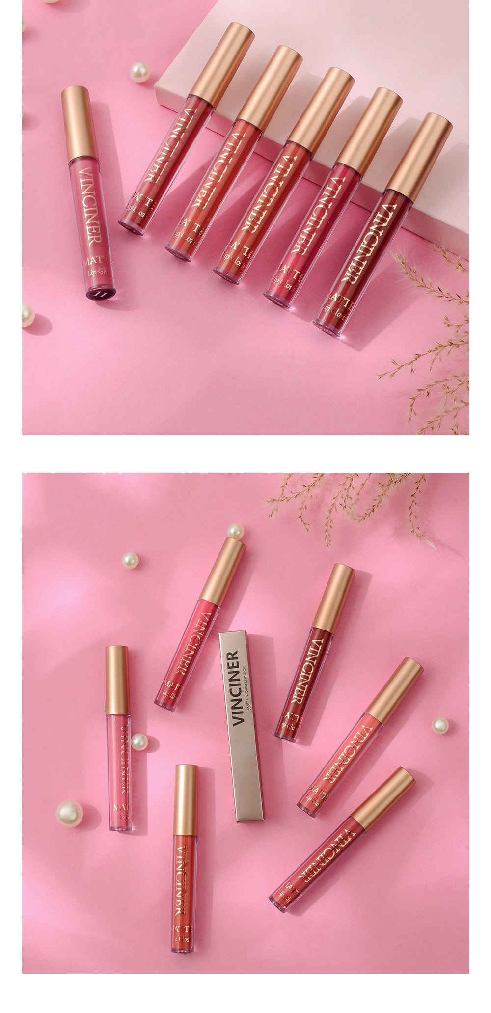 12 colors Matte Velvet Lip Glaze - Long Lasting, Waterproof, Non-Sticky.