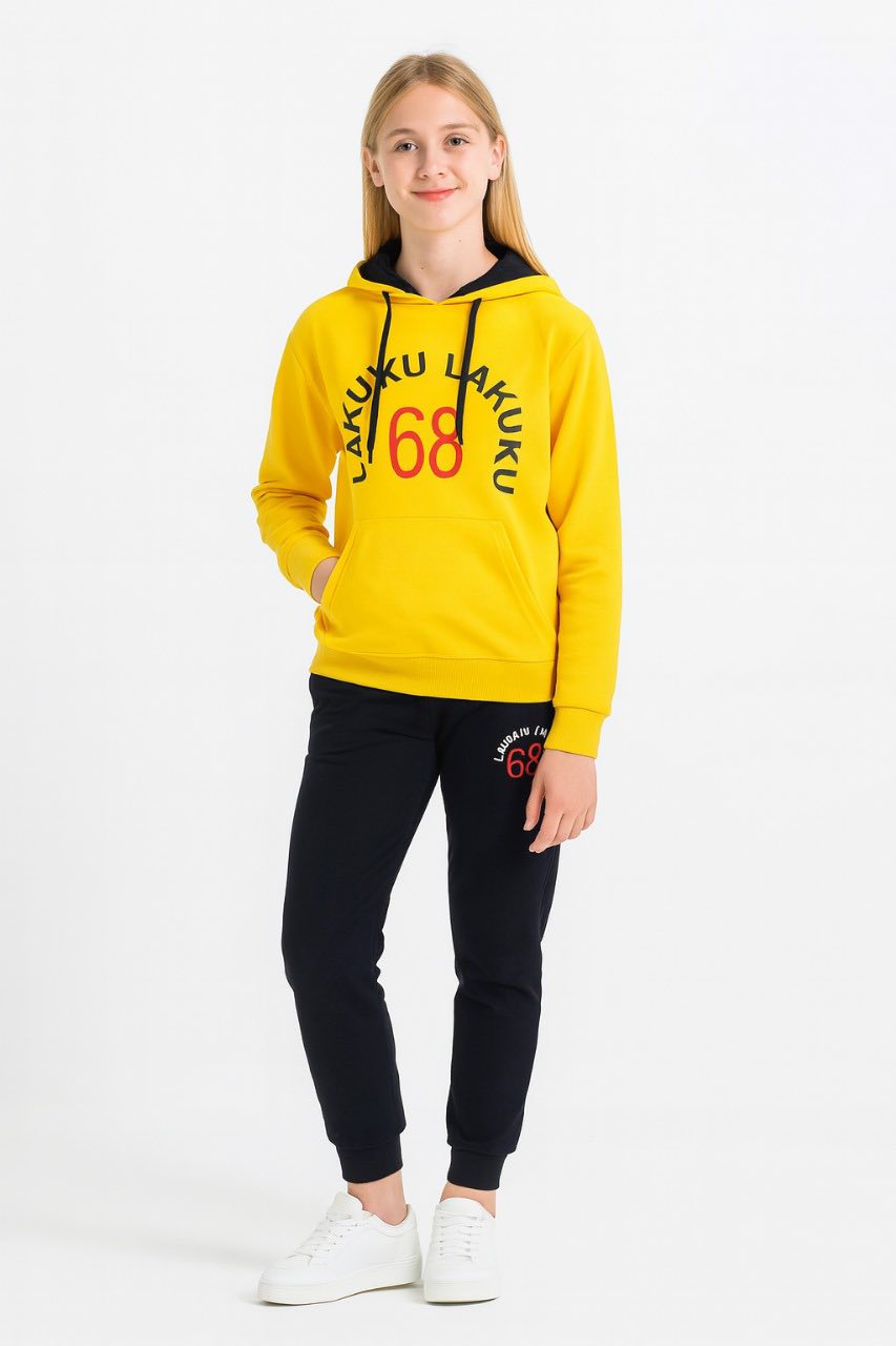 LAKUKU 68 Youth Fleece Hoodie and Jogger Tracksuit Set . / MH
