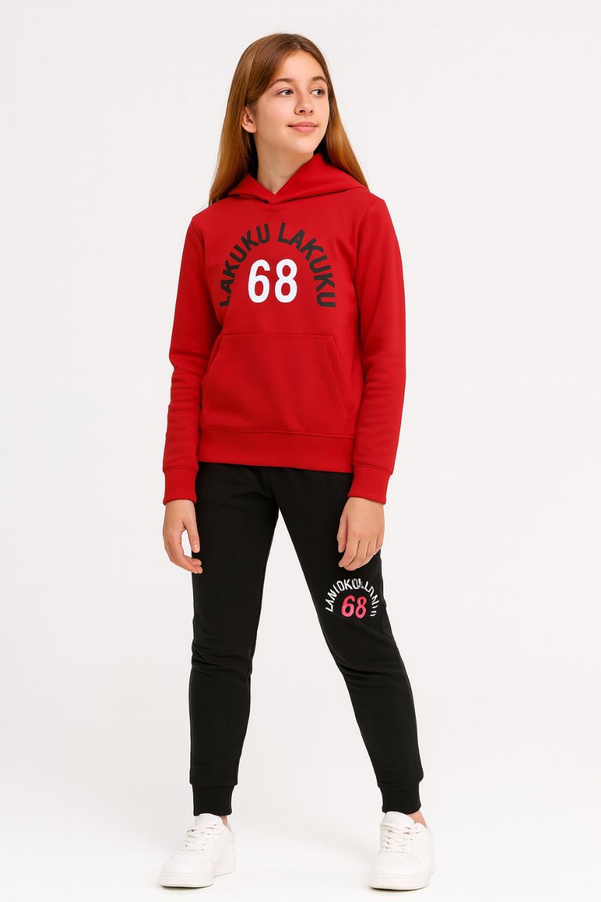 LAKUKU 68 Youth Fleece Hoodie and Jogger Tracksuit Set . / MH