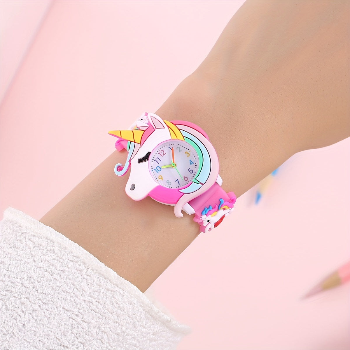 Cute Children's Silicone Cartoon Watch Gift For Kids