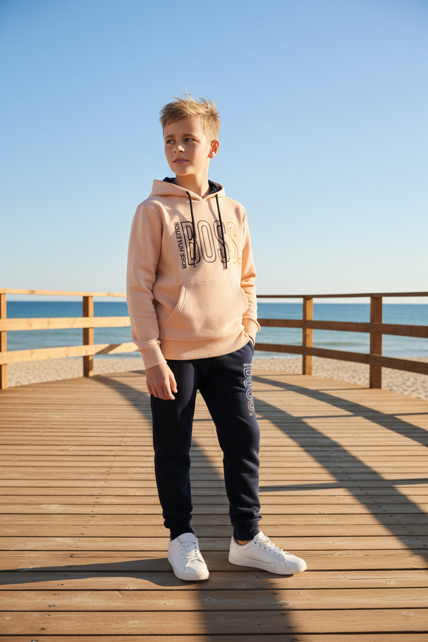 Kid Boys Hoodie & Joggers Tracksuit Set | Sizes 9-16Years | MH