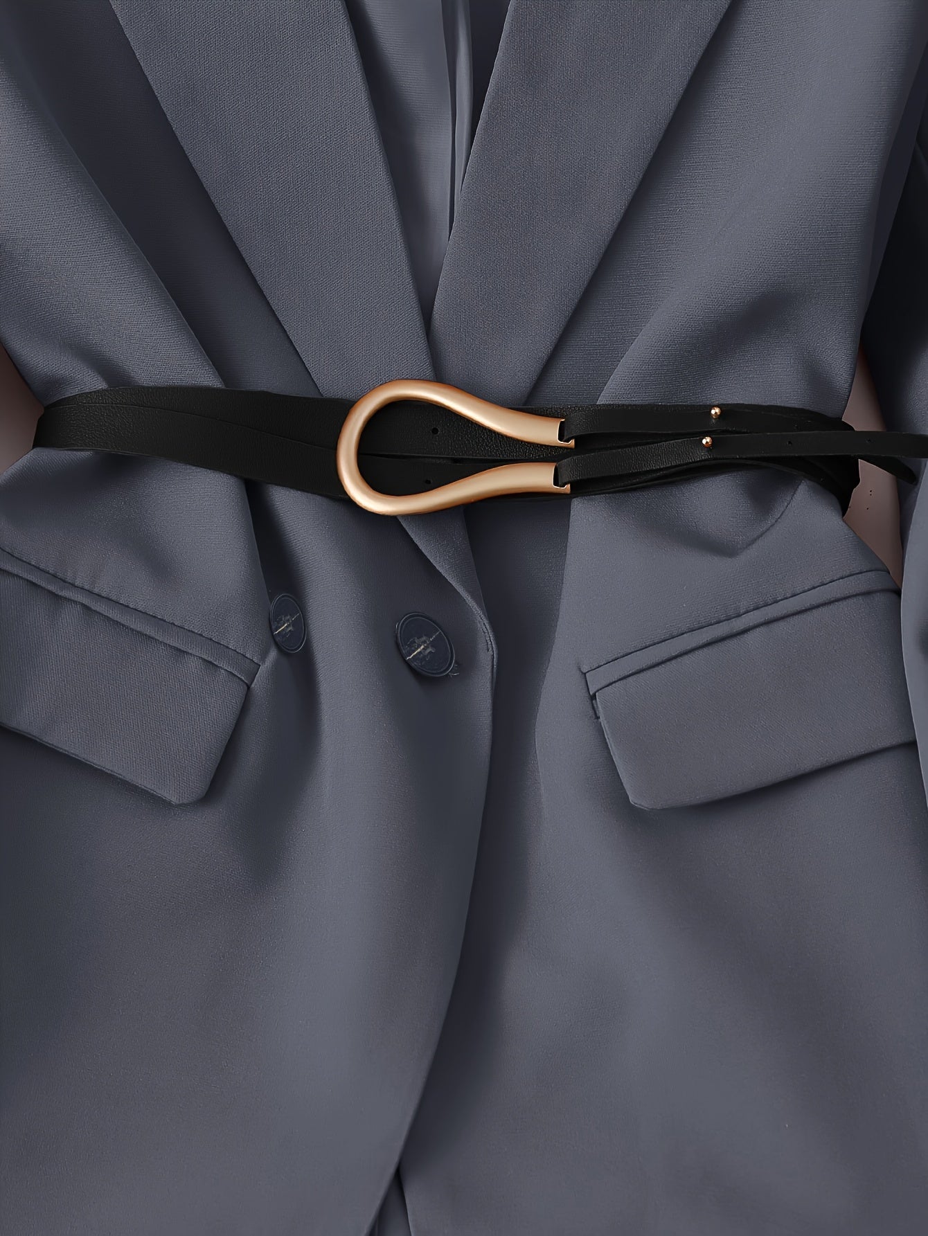 Elegant Fall/Winter Women's Suit Set - Chic Blazer & Sheer Mesh .