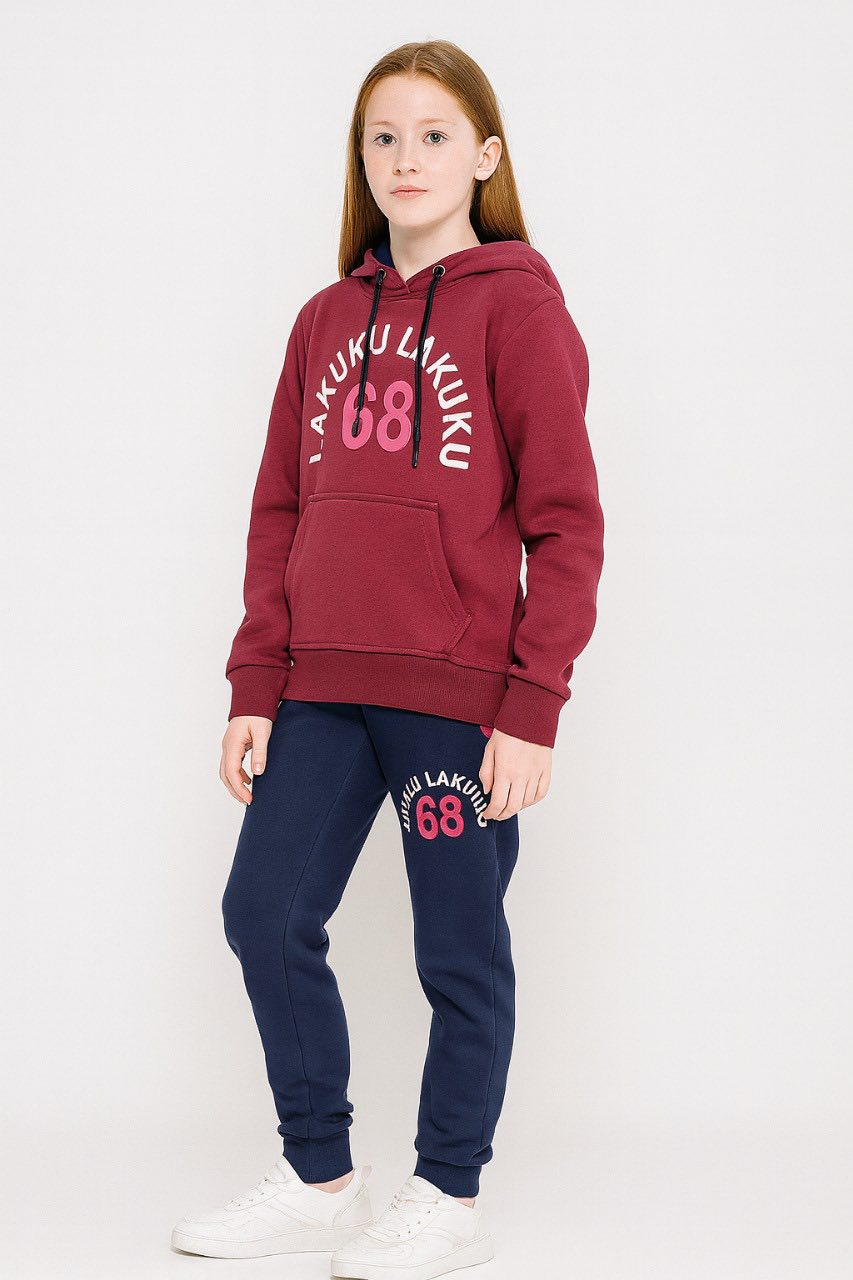 LAKUKU 68 Youth Fleece Hoodie and Jogger Tracksuit Set . / MH