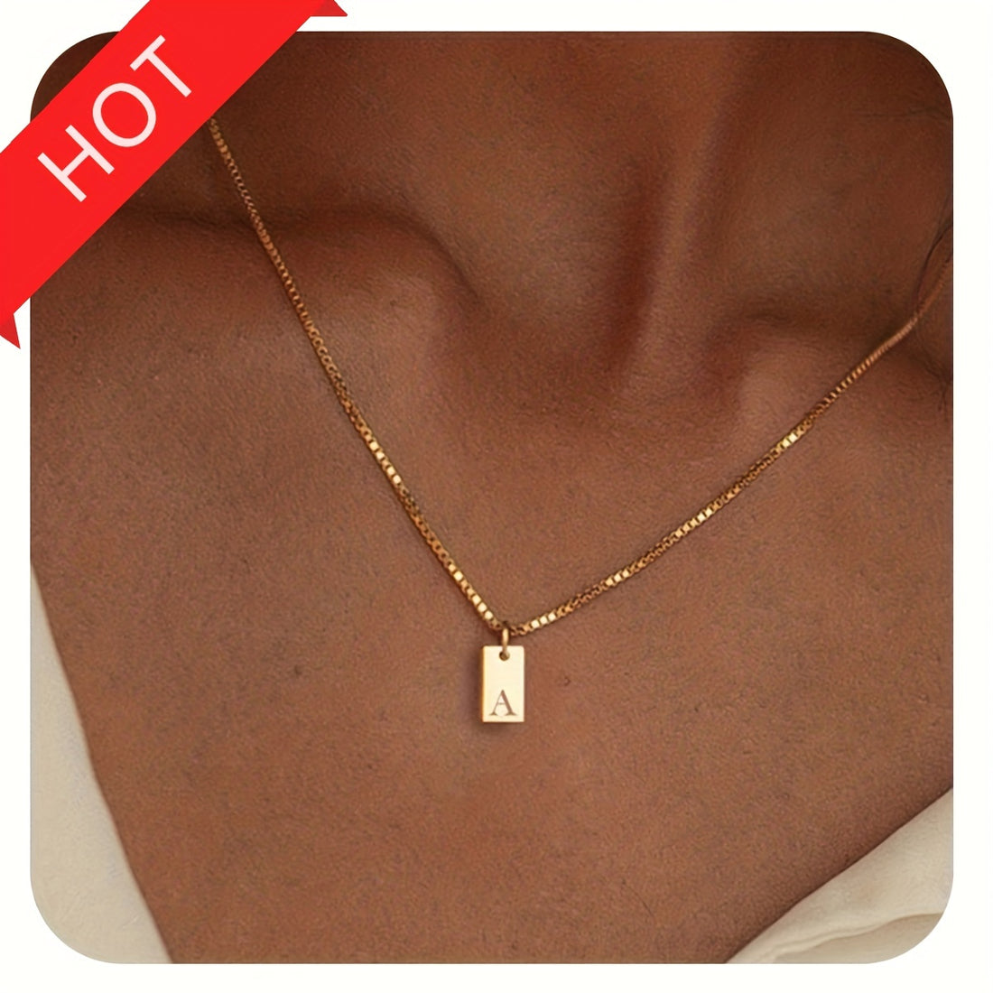 English Initial Letters Necklace 14K Gold Plated Necklace