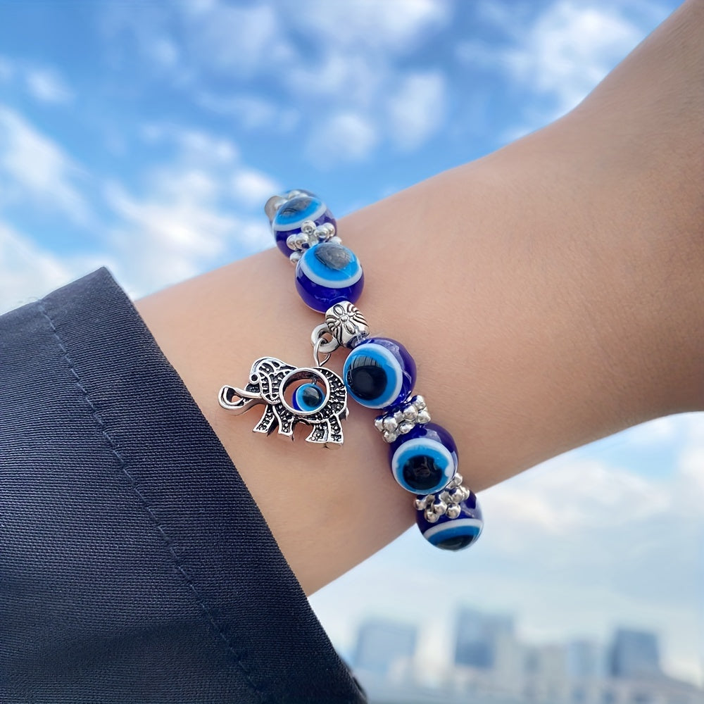 Lucky Evil's Eye Charm Beads Bracelet Protection Jewelry Good Luck Gift