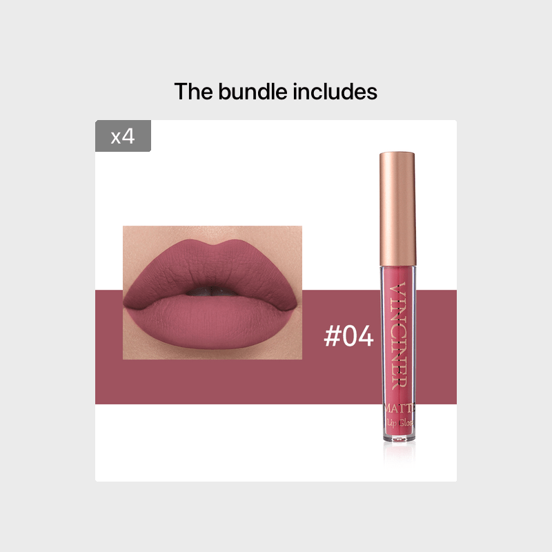 12 colors Matte Velvet Lip Glaze - Long Lasting, Waterproof, Non-Sticky.