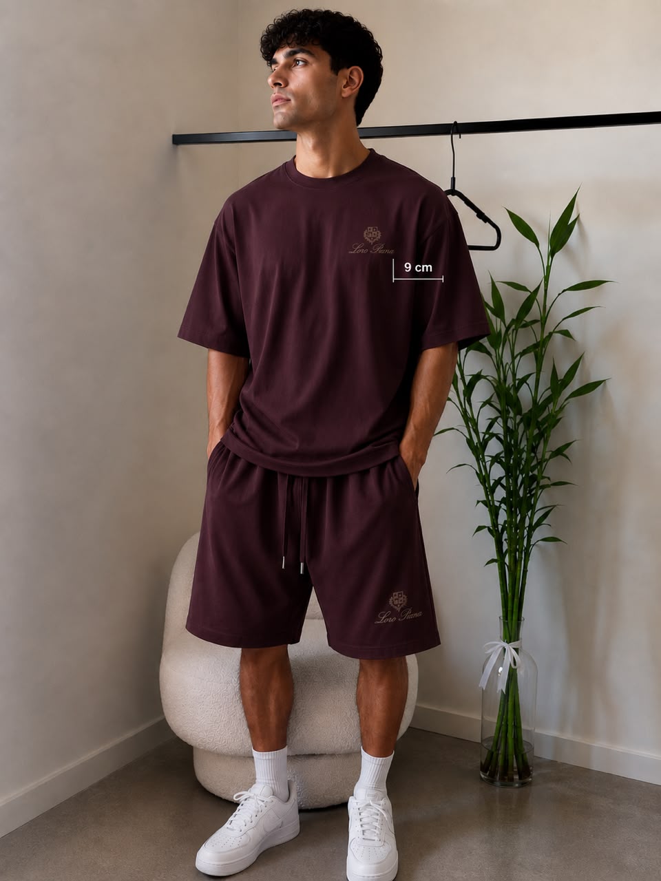 Men’s Premium Oversized T-Shirt & Shorts Co-ord Set | Casual Streetwear | Embroidered Logo | 6 Colors | M–XXL | MH