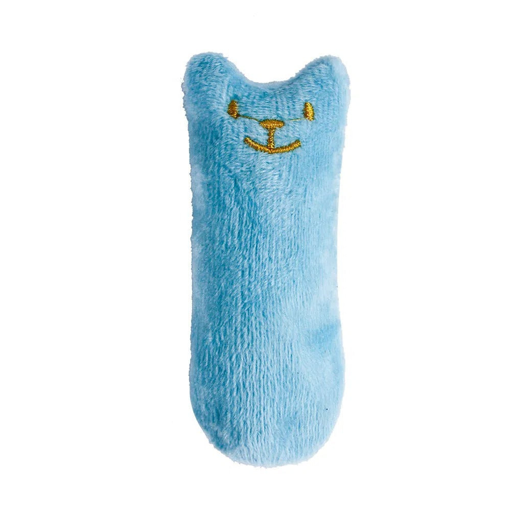 1pc Cat Design Cat Teaser Toy Containing Squeaky Plush Pillow.