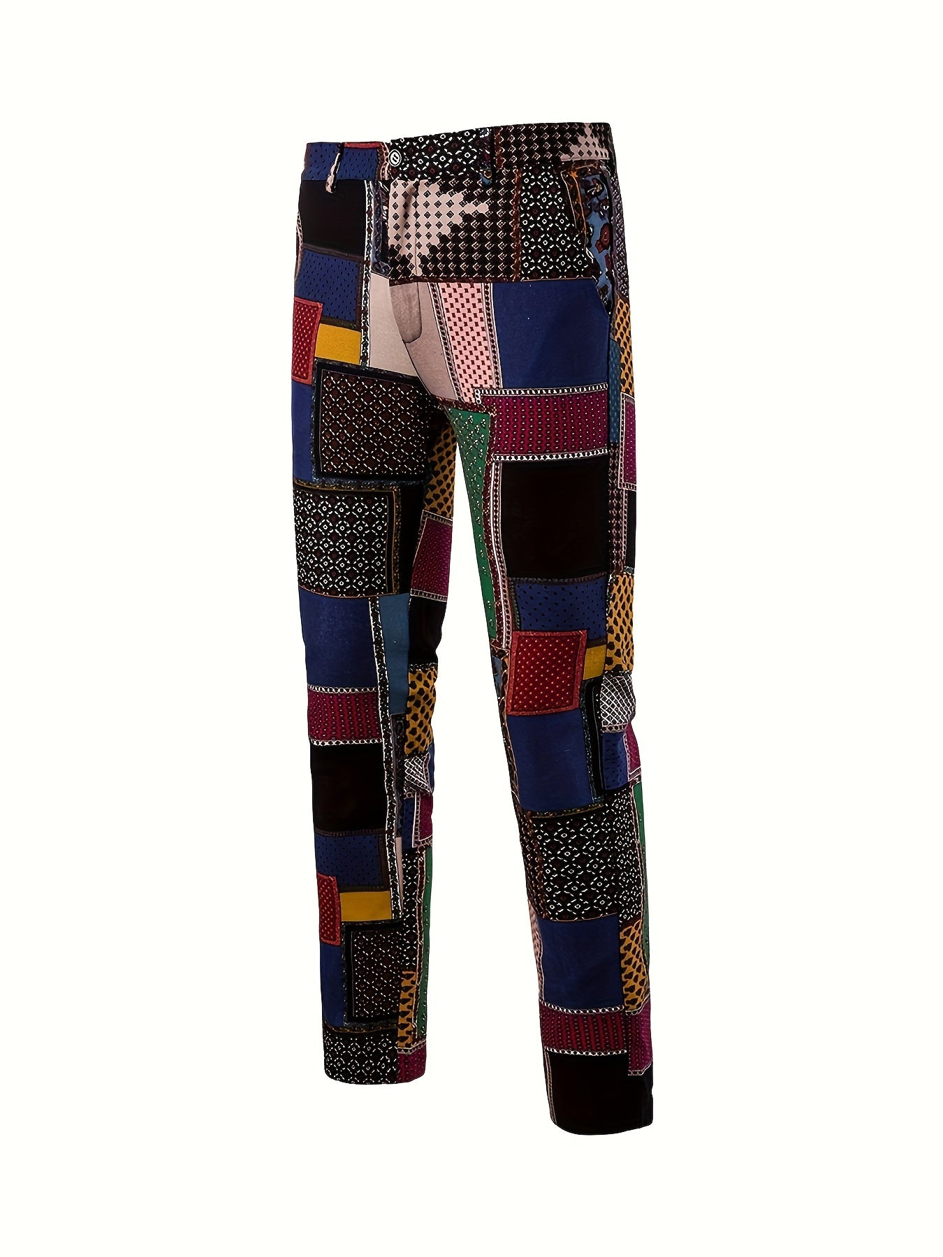 2pcs/set Suits, Men's Colorful Lapel Blazer & Pants,