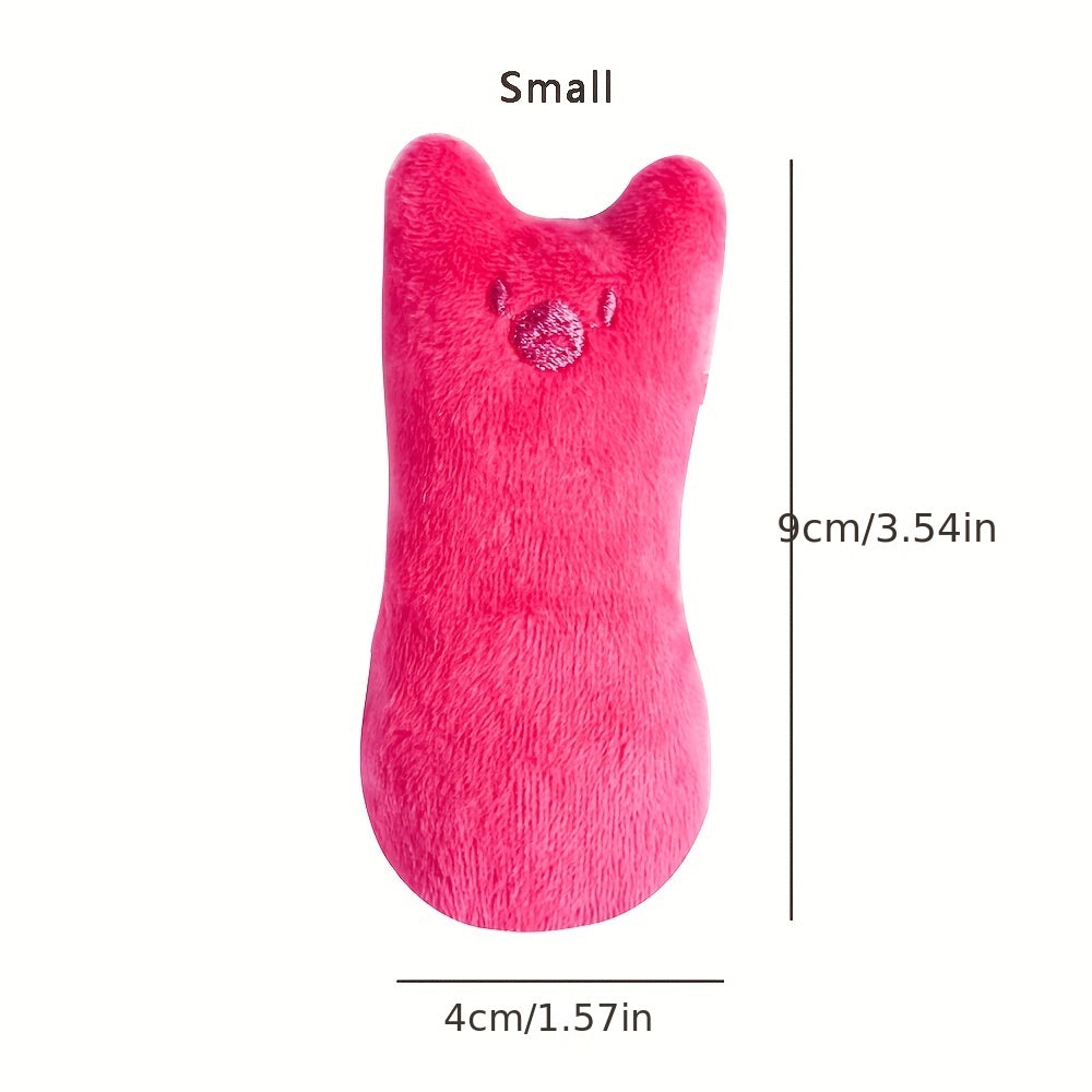 1pc Cat Design Cat Teaser Toy Containing Squeaky Plush Pillow.