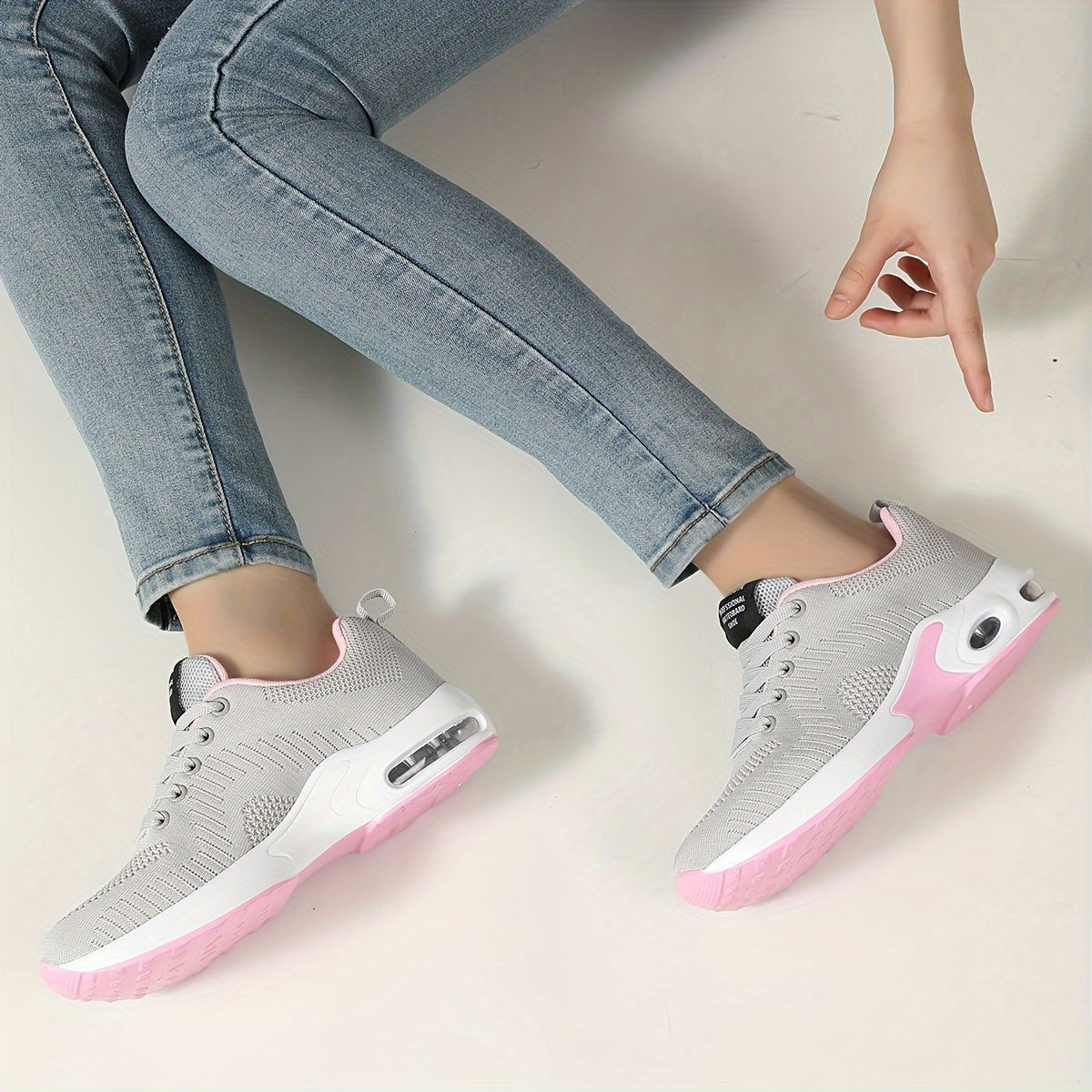 Women'S Breathable Mesh Sneakers with Cushioned Sole -/MH