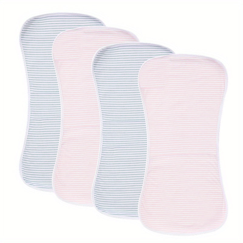 4-Pack of Ultra-Soft & Absorbent Burp Cloths - Waterproof & Cute Unisex Designs for Baby, Halloween, Thanksgiving, Christmas Gift Easter Gift