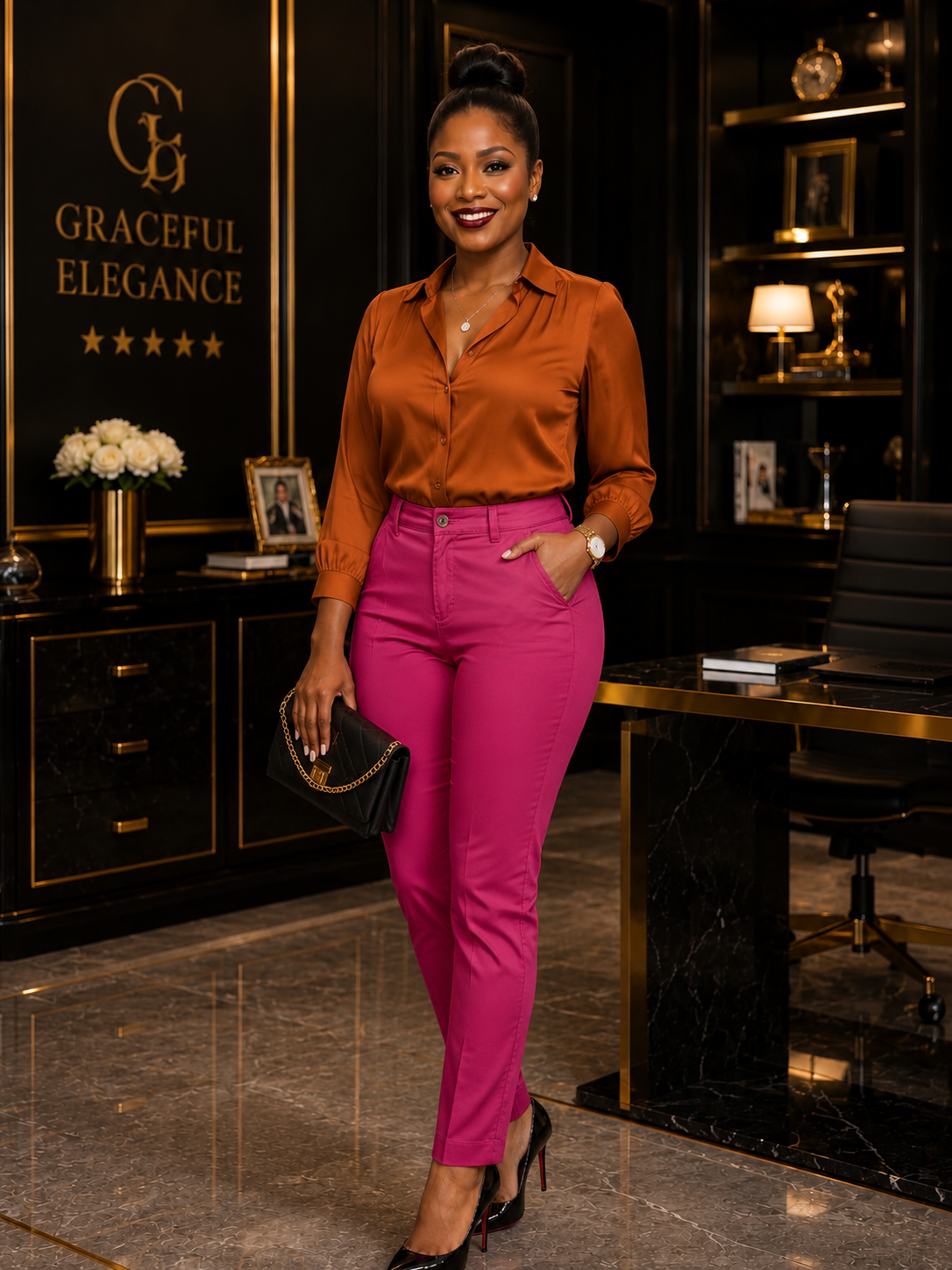 Women’s High Waist Skinny Slim Fit Colored Trousers | Stretch Twill Cotton | Office & Casual Wear | Size 26”–36”| MH