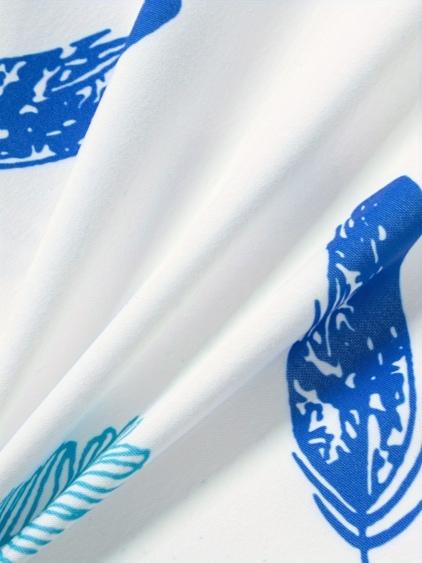 2 Pcs Boys Cute Outfits Sets, Leaves Pattern Short T-Shirts & Shorts,