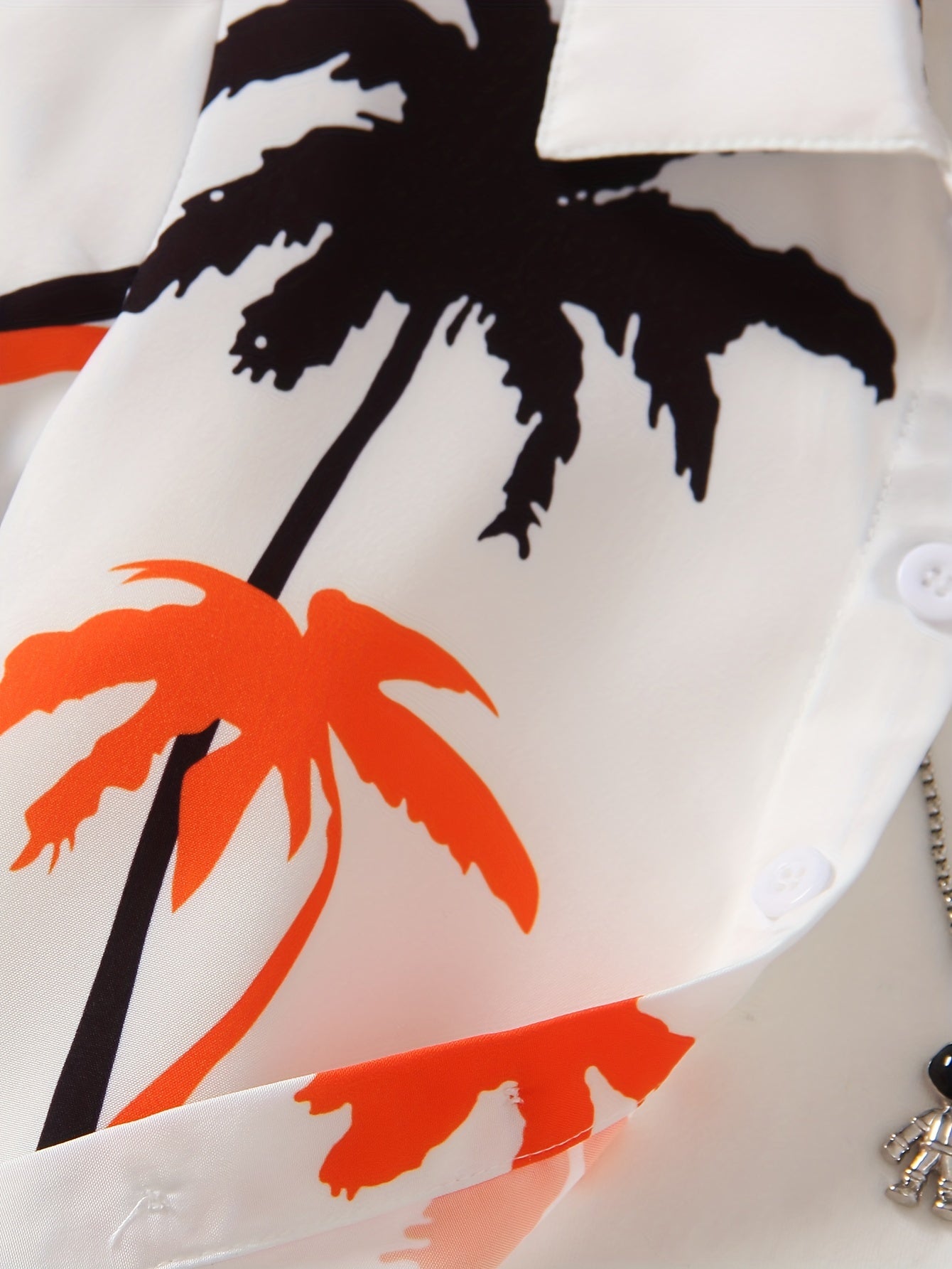 Boy's Hawaiian T-shirt Vacation Kids Round Neck .