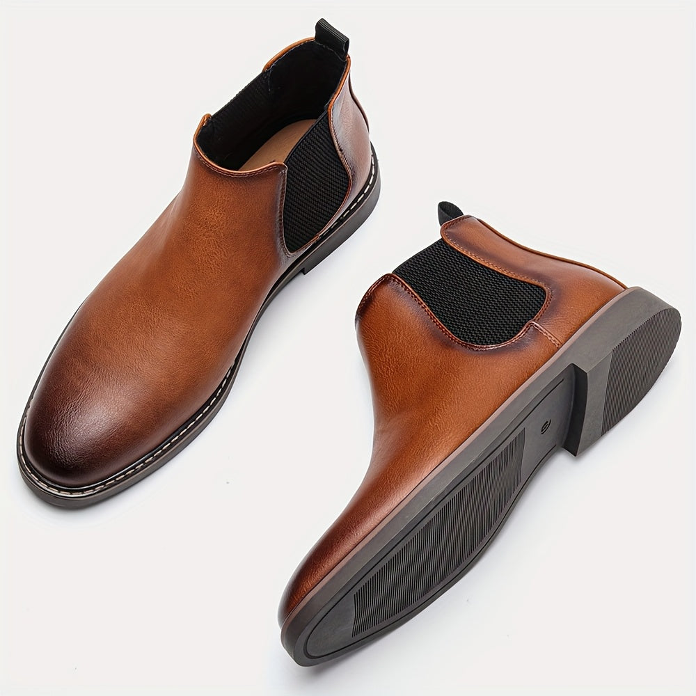 Men's Fashion Slip On Soft In Sole Comfortable Chelsea Boots