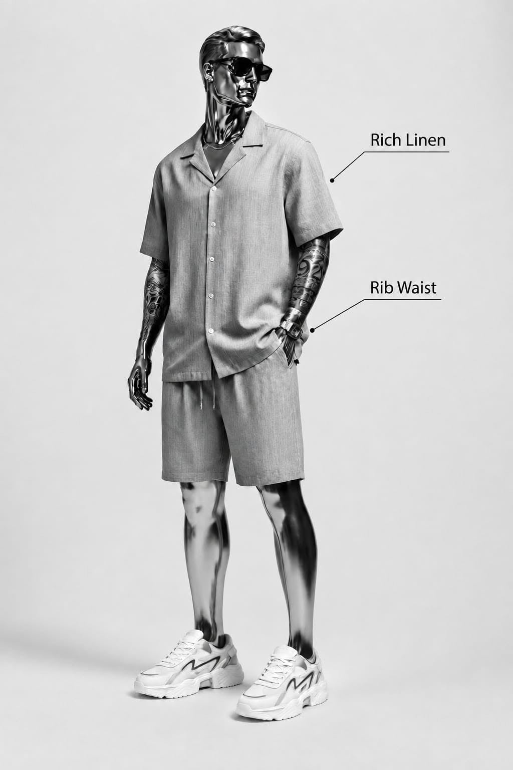 Men’s Premium Linen Half Sleeve Shirt & Shorts Co-ord Set | Resort Wear | Vacation Outfit | M–XXL
