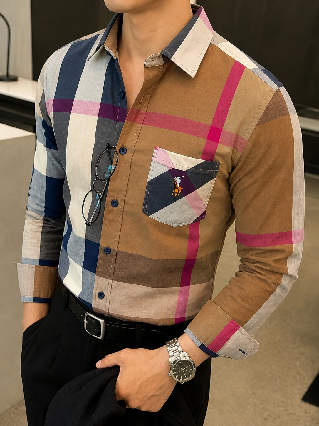 Men’s Premium Cotton Shirt & Slim-Fit Chino Sets – Modern Casual Coordinates | Sizes S/32"-XL/38" | MH