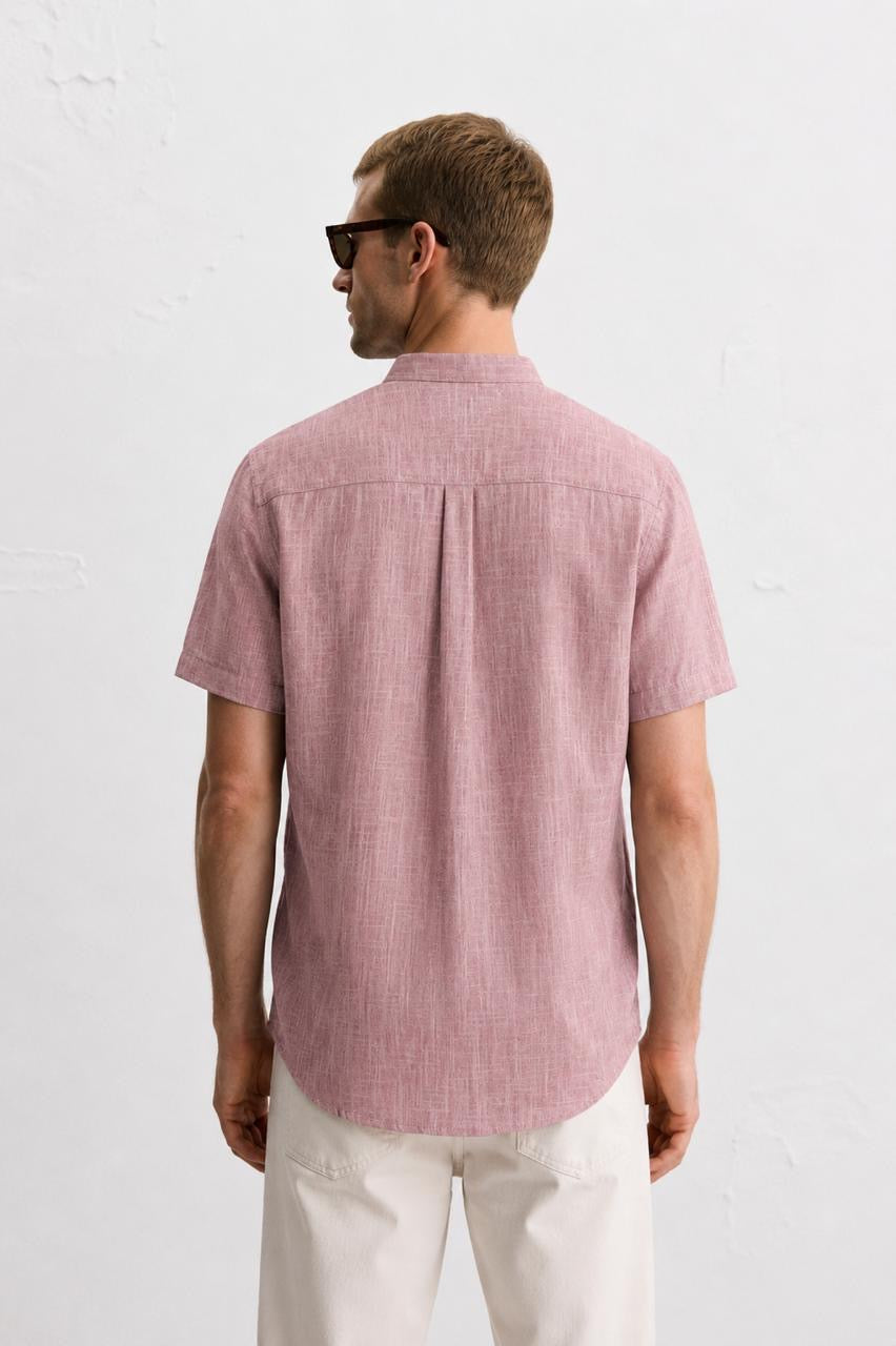 Men’s Premium Rich Linen Half Sleeve Shirt | Band Collar | Summer Casual | 4 Colors | M–XXL | MH