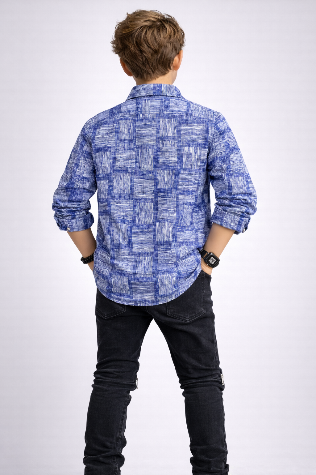 Kids Stylish Long Sleeve Shirt for Boys | Trendy Fashion Outfit UAE (2-12yrs)MH