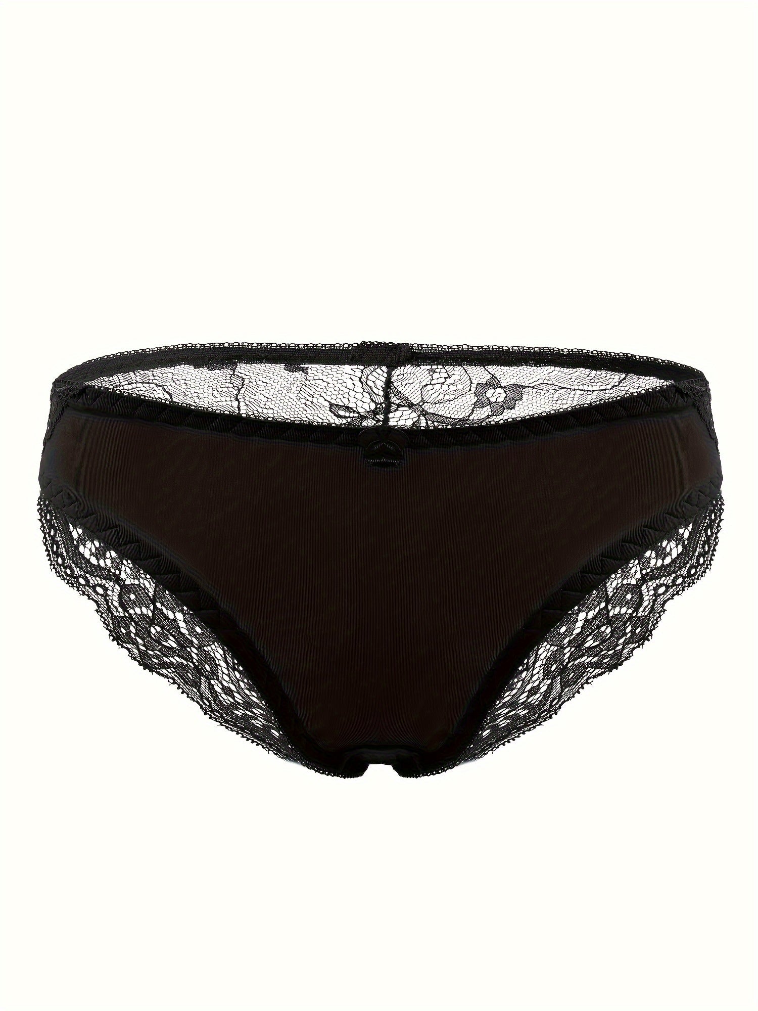 Sexy Lingerie Set, Solid Butterfly Lace Back Cami Bra & Panties, /MH