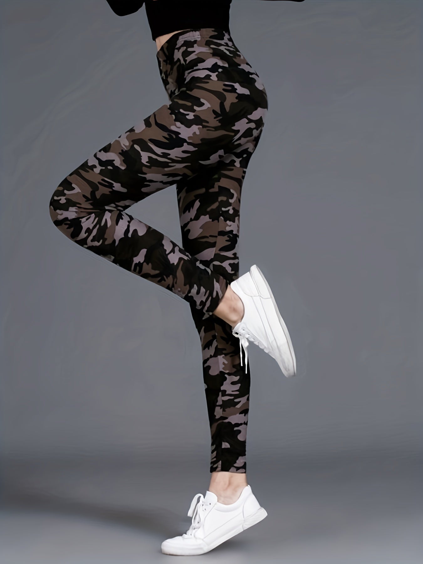 Women's Leggings Floral Printed Pants Casual High Waist Sweatpants Leggings.