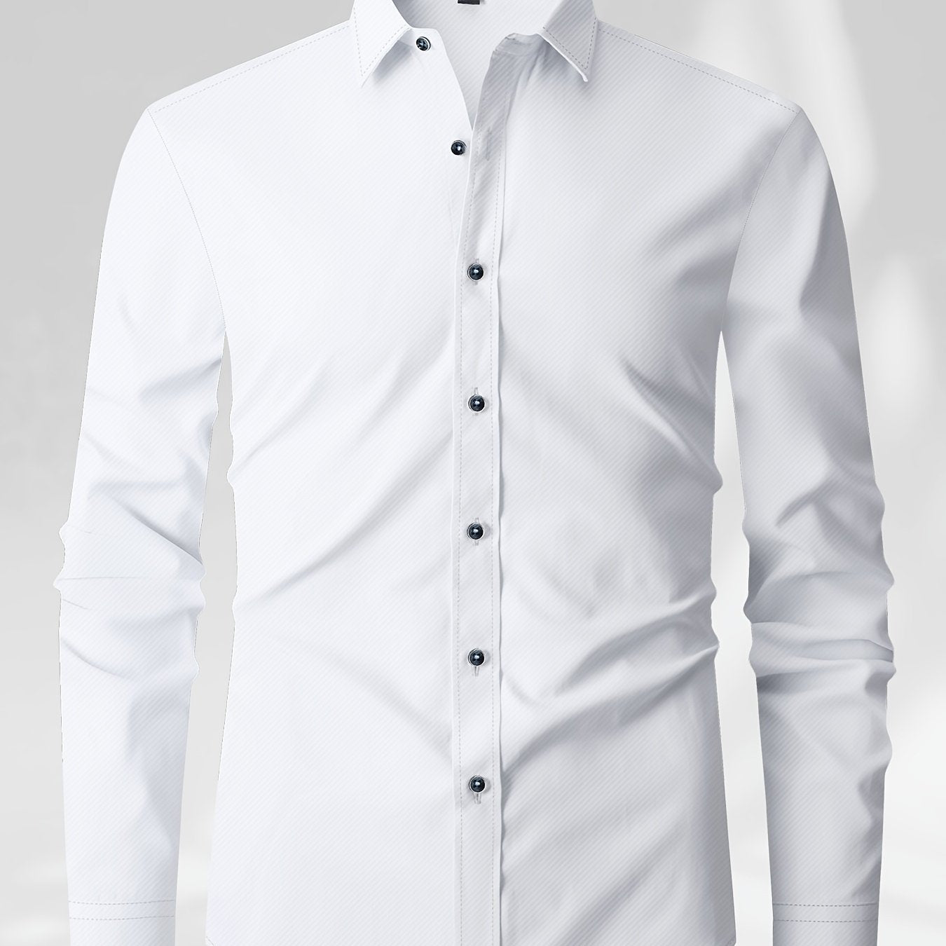 Men's Patchwork Lapel Collar Design Dress Shirts With Chest Pocket,