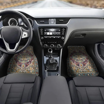 4pcs Luxurious Retro European Pattern Car Floor Mats for All Vehicle Models
