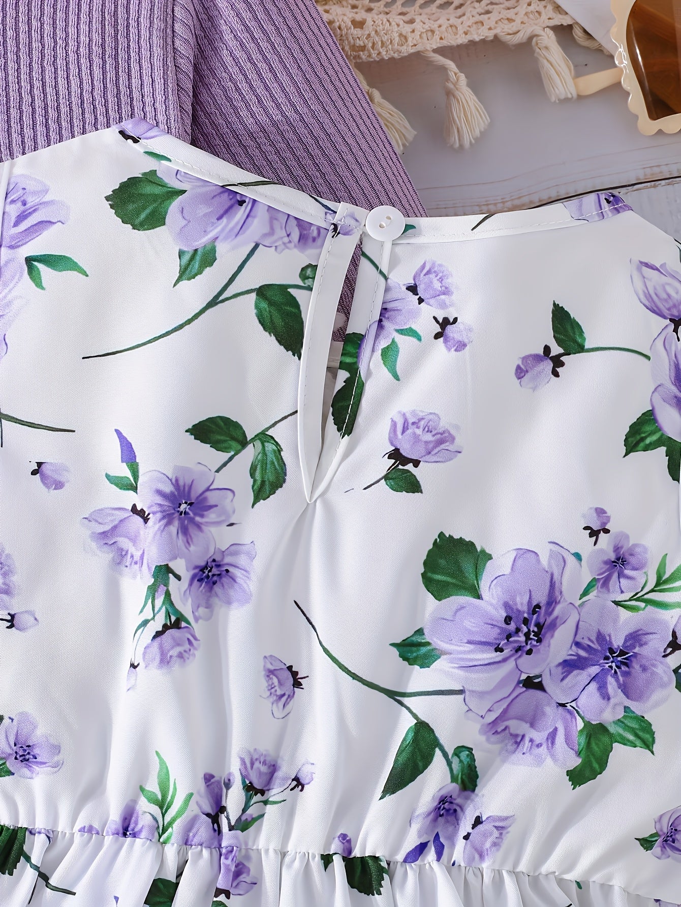 Girls' Fashion Princess Print Dress with Jacket./MH